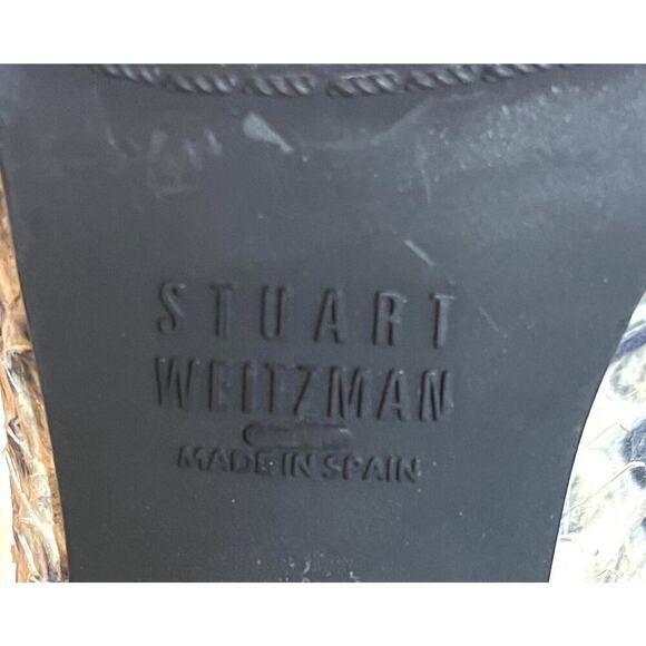 Stuart Weitzman Womens Leather and Flannel Lace Up Oxford Pumps Size 7 - Picture 10 of 10